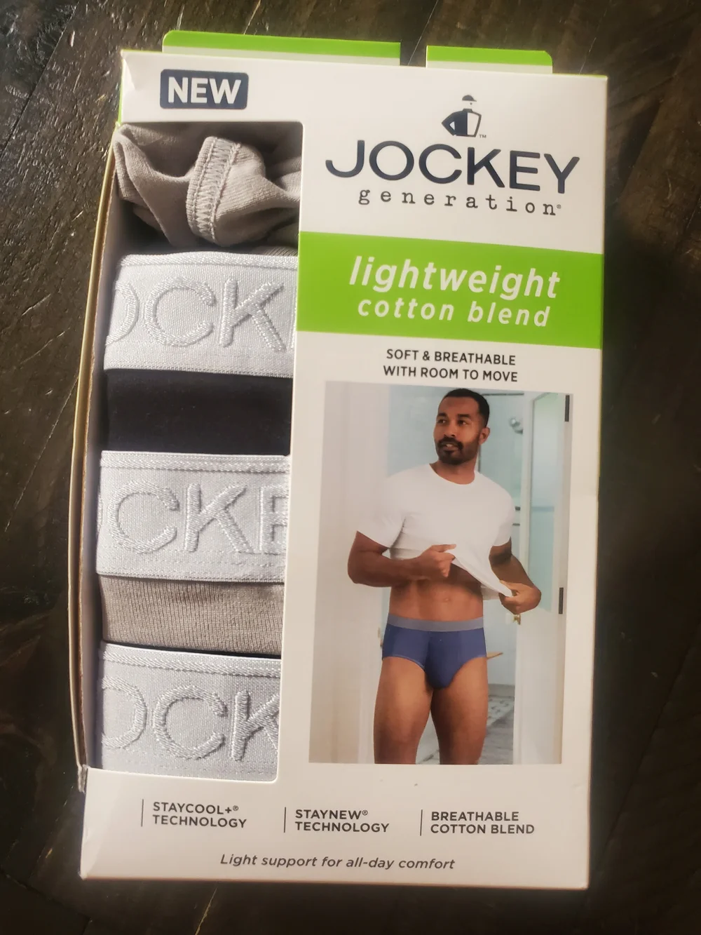 Jockey Lightweight Cotton Blend Boxer Briefs 4 Pack